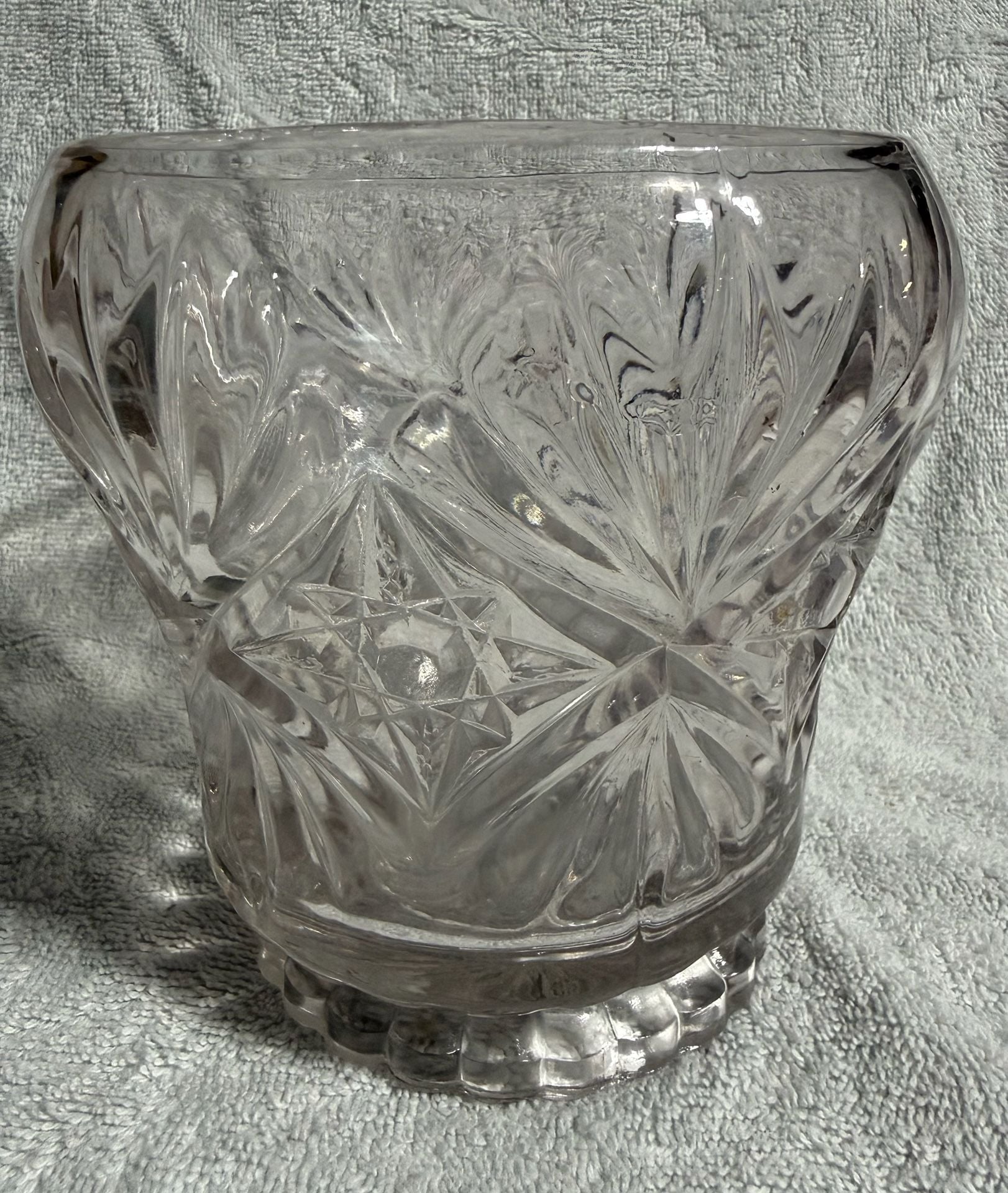 Anchor Hocking Glass Star Of David Vase 1