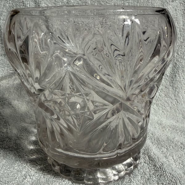 Anchor Hocking Glass Star Of David Vase