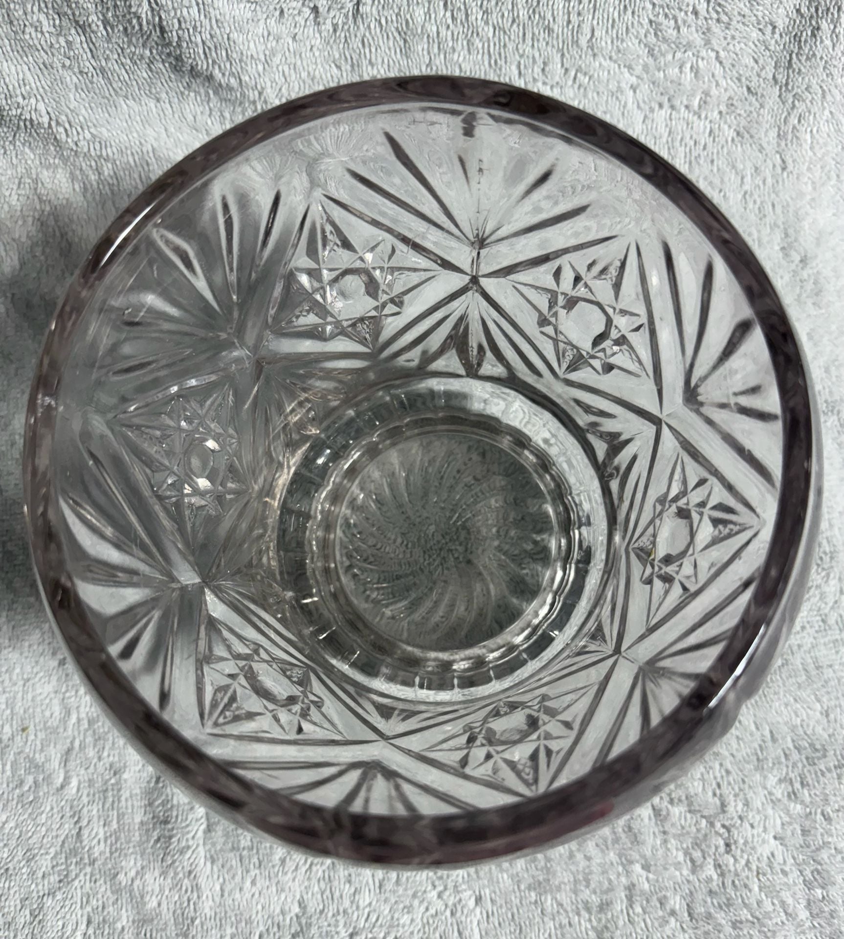 Anchor Hocking Glass Star Of David Vase 4