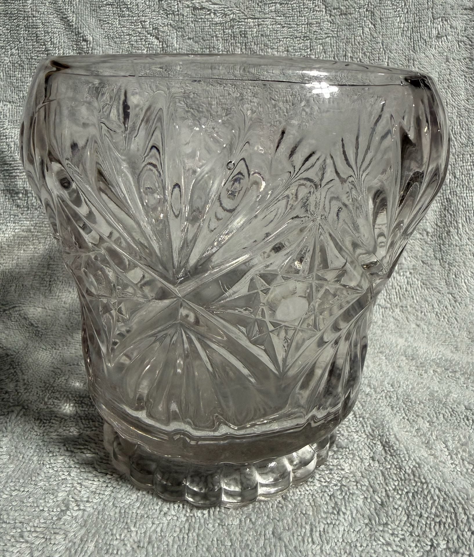 Anchor Hocking Glass Star Of David Vase 5