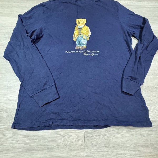 Polo Ralph Lauren Polo Bear Long Sleeve T-Shirt Size XL Blue