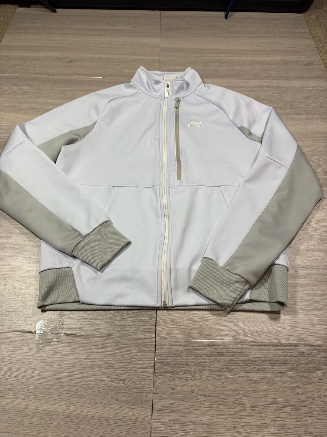 Nike N98 Tribute Jacket Size M Light Grey Full Zip Track 2