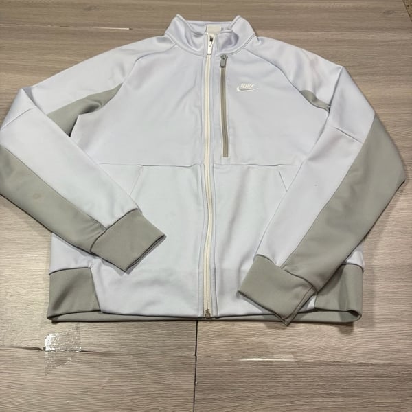 Nike N98 Tribute Jacket Size M Light Grey Full Zip Track