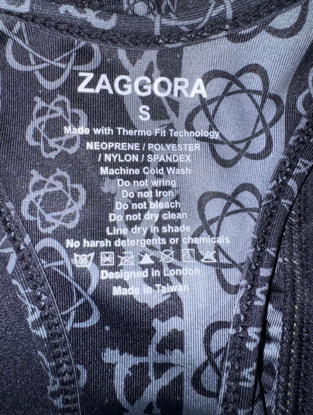 Zaggora Thermo Fit Tank Top Size S Black Gray Athletic Workout 3