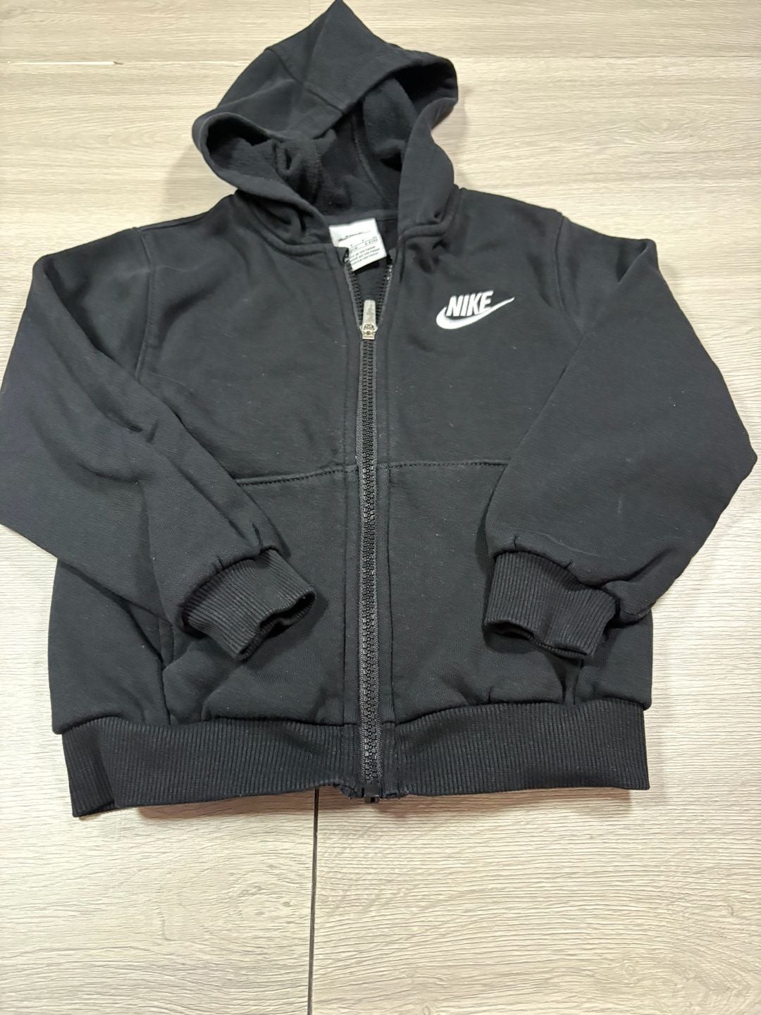 Nike Full-Zip Hoodie Size 4-5 YRS Black Cotton 2