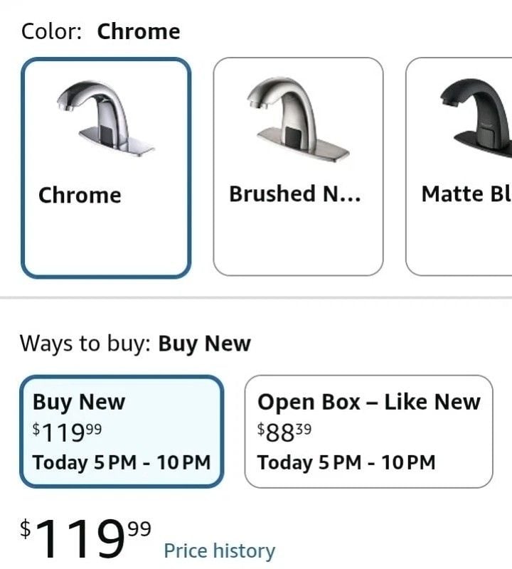 PRIMSOPH Automatic Touchless Bathroom Sink Faucet Chrome 2