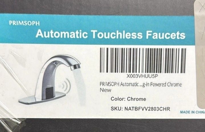 PRIMSOPH Automatic Touchless Bathroom Sink Faucet Chrome 4
