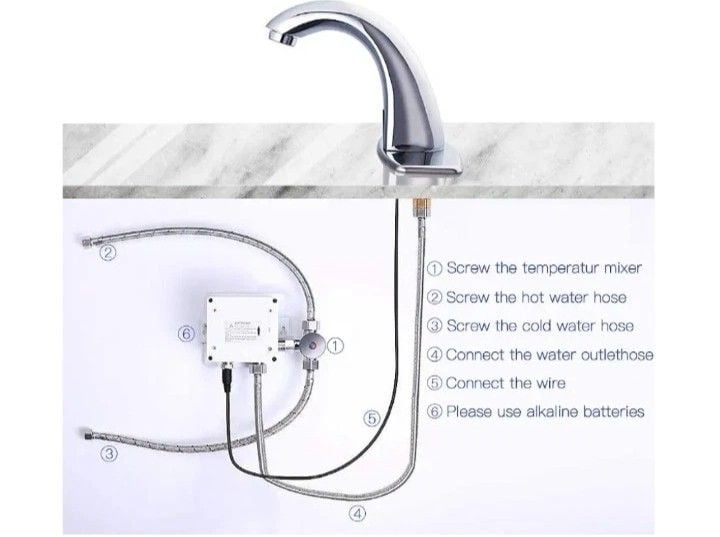PRIMSOPH Automatic Touchless Bathroom Sink Faucet Chrome 10