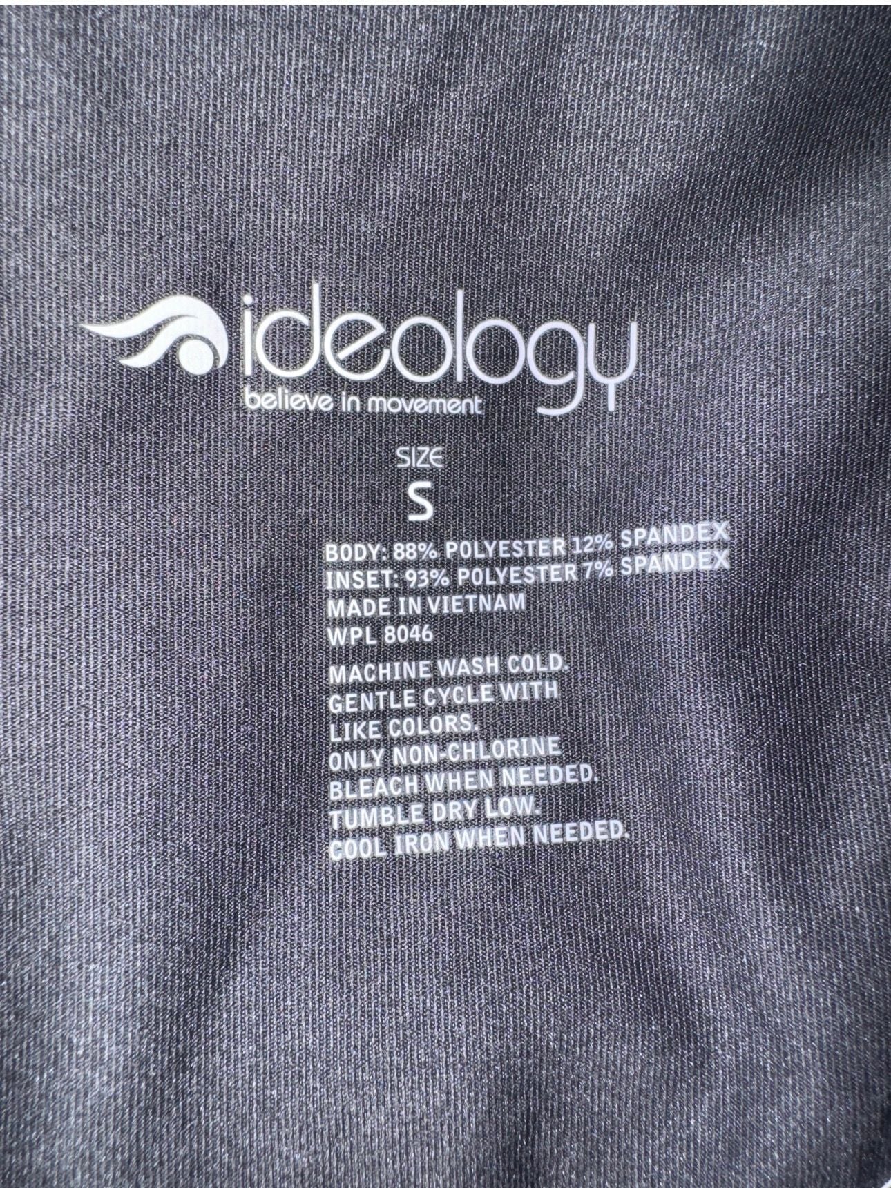 Ideology Performance Tee Size S Gray Galaxy Space Print Active Shirt NWT 3