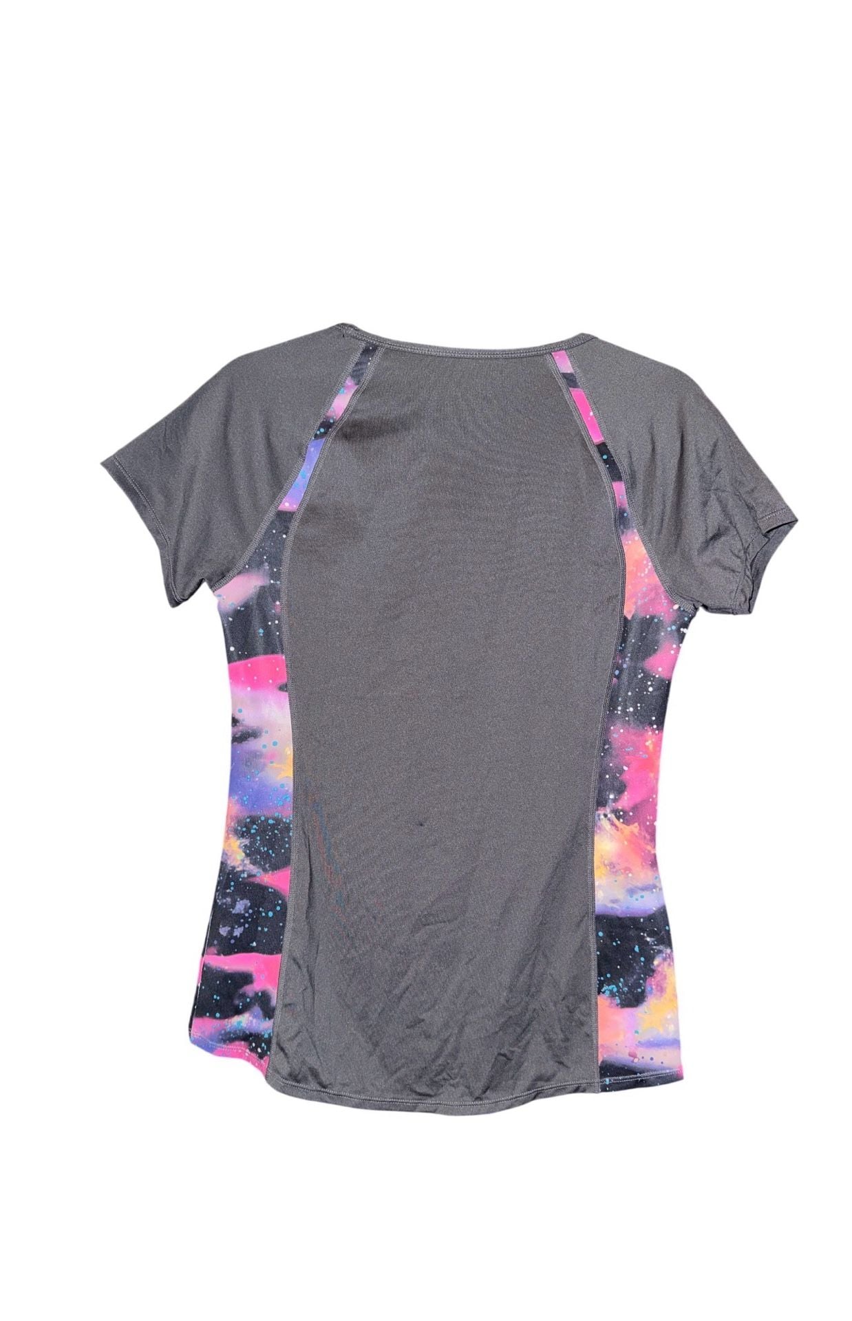 Ideology Performance Tee Size S Gray Galaxy Space Print Active Shirt NWT 5