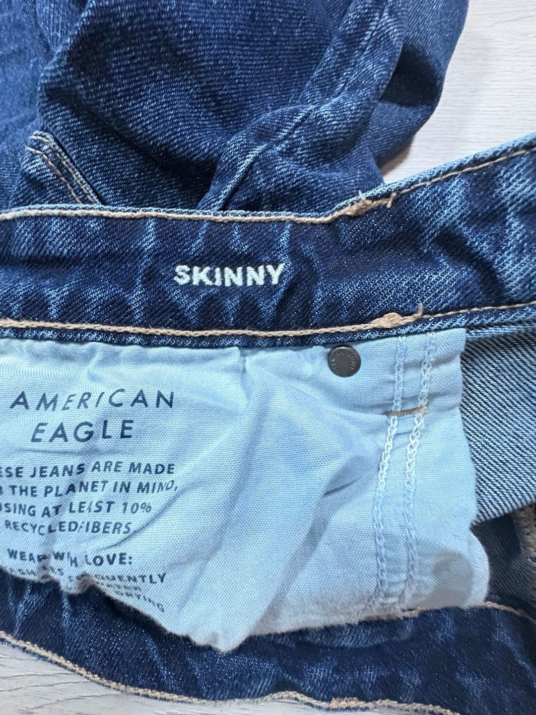 American Eagle Skinny Jeans Size 6 Regular Blue Denim 3
