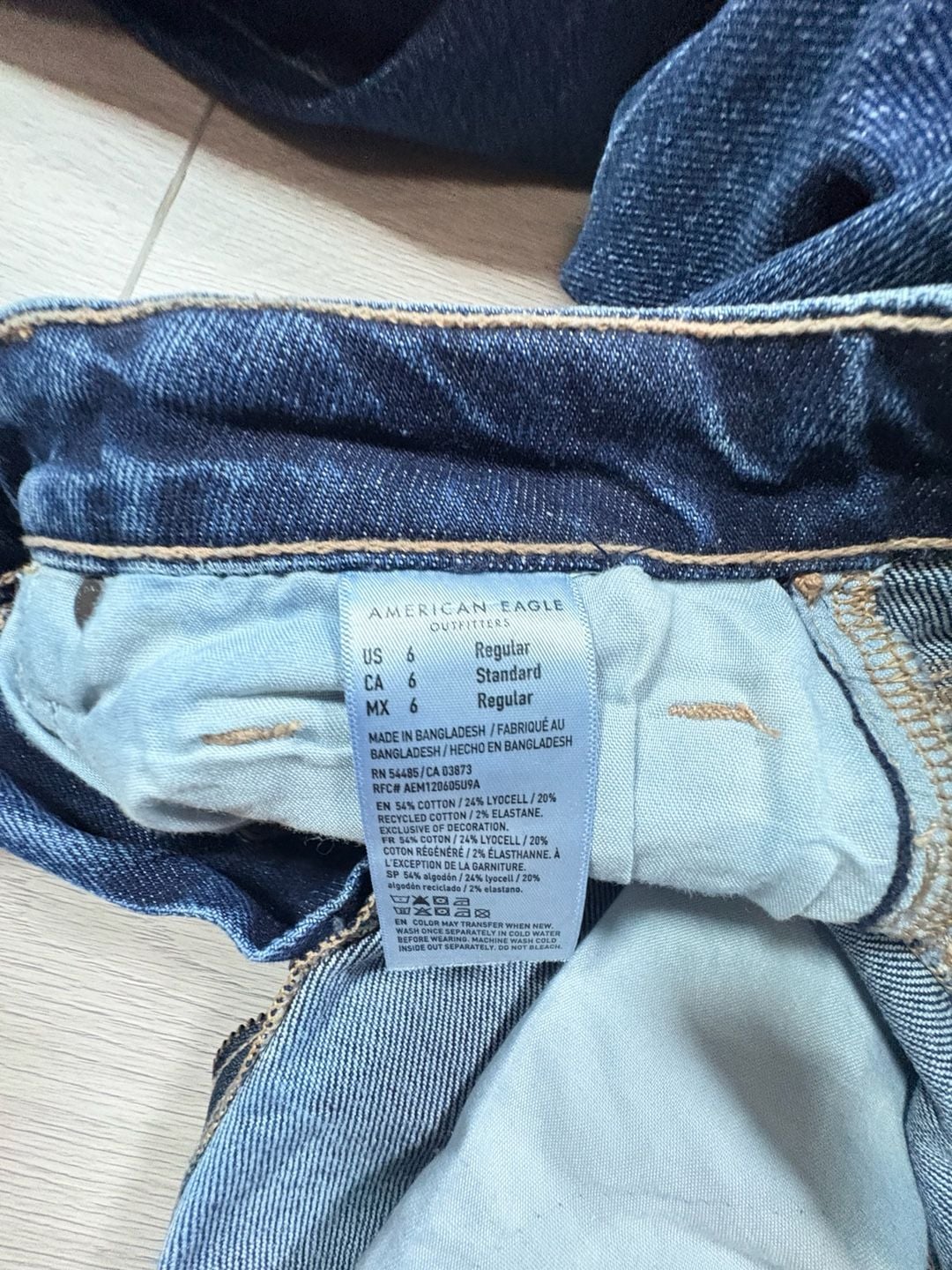 American Eagle Skinny Jeans Size 6 Regular Blue Denim 4