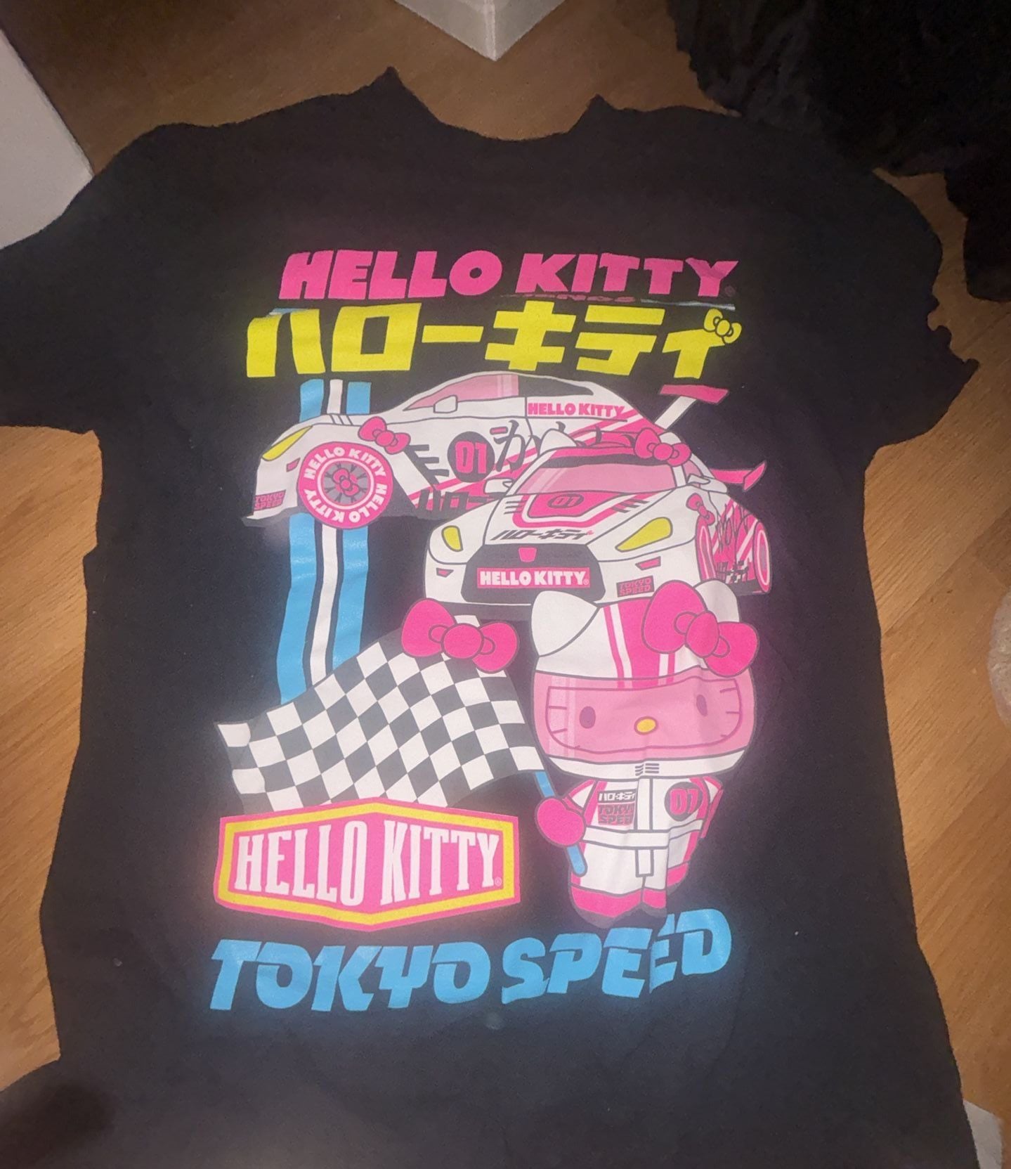 Hello Kitty Tokyo Speed Graphic T-Shirt Black 1