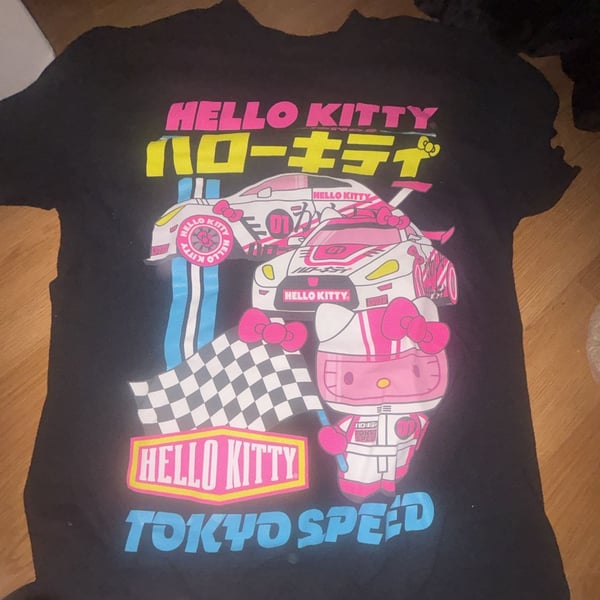 Hello Kitty Tokyo Speed Graphic T-Shirt Black