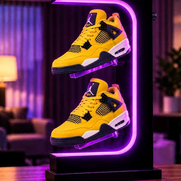 Air Jordan 4 Retro Lightning 2021 Tour Yellow Sneakers Men’s Size 8