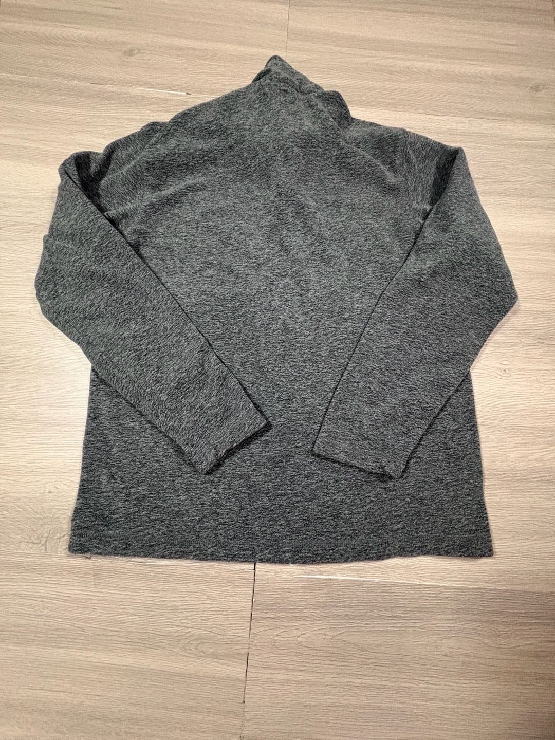 Eddie Bauer Fleece 1/4 Zip Pullover Size M Charcoal Gray Heather 5
