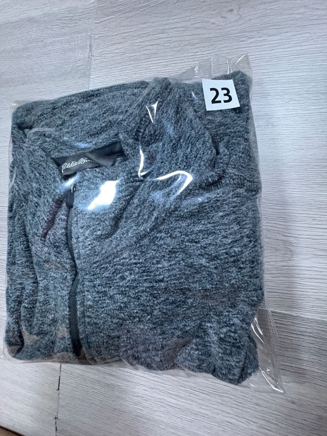 Eddie Bauer Fleece 1/4 Zip Pullover Size M Charcoal Gray Heather 6