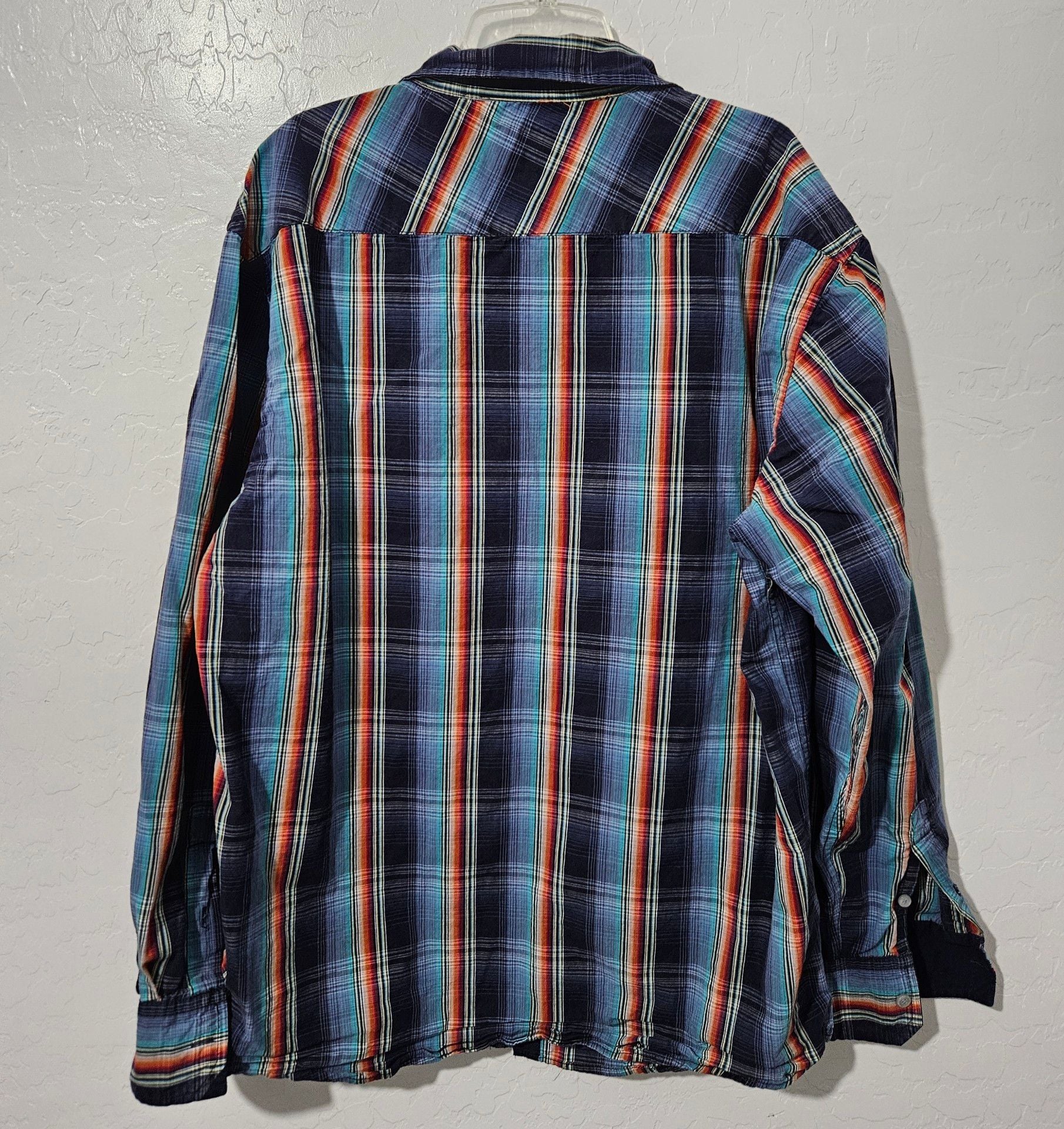 Colours Alexander Julian Long Sleeve Plaid Shirt Size XL Multi 8