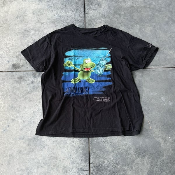 Señor Frogs SF Beervana Art Tee Black Graphic T-Shirt