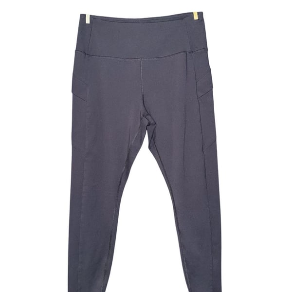 Avalanche Leggings Size Large Black Pocket High Rise Workout