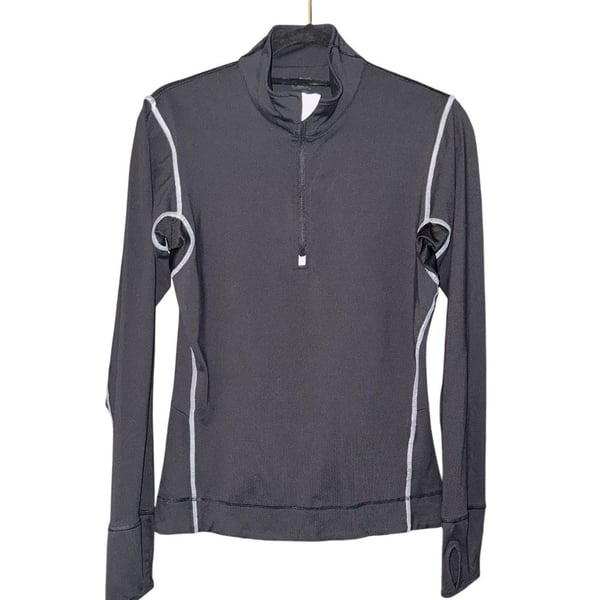 Alo Yoga 1/4 Zip Pullover Size S Black Athletic Top