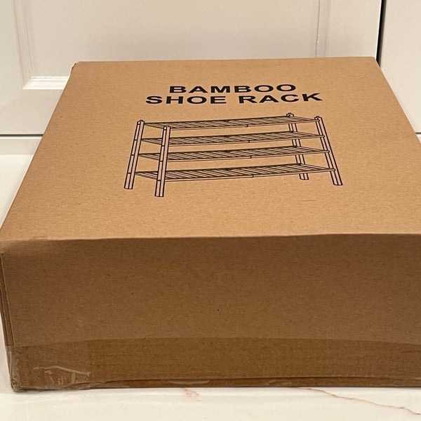 NEW IN BOX - TWO AVAILABLE Romguar Craft 4-Tier Bamboo Shoe Rack
