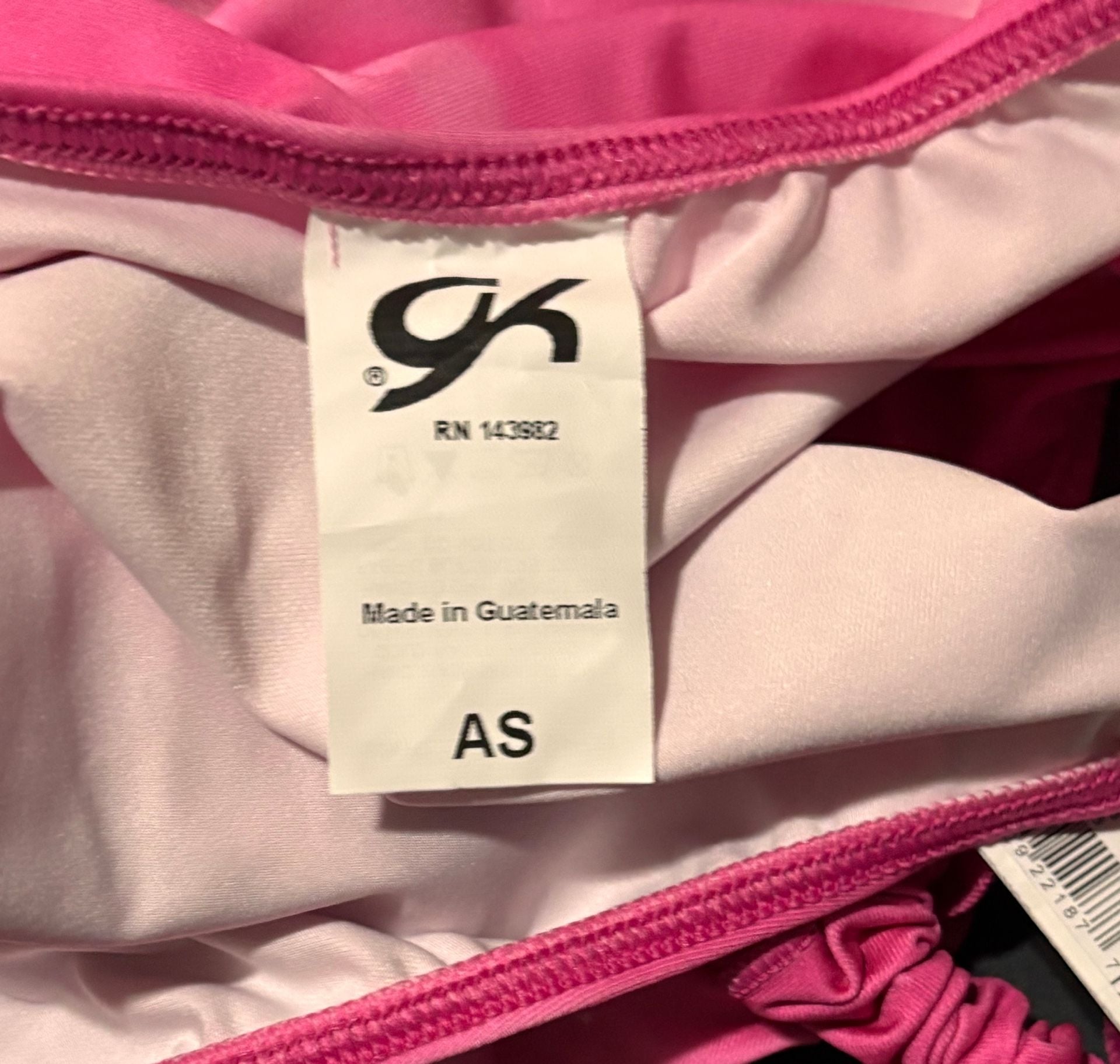 NWT GK Elite Gymnastics Leotard Size AS Pink Starry Tank Small  7