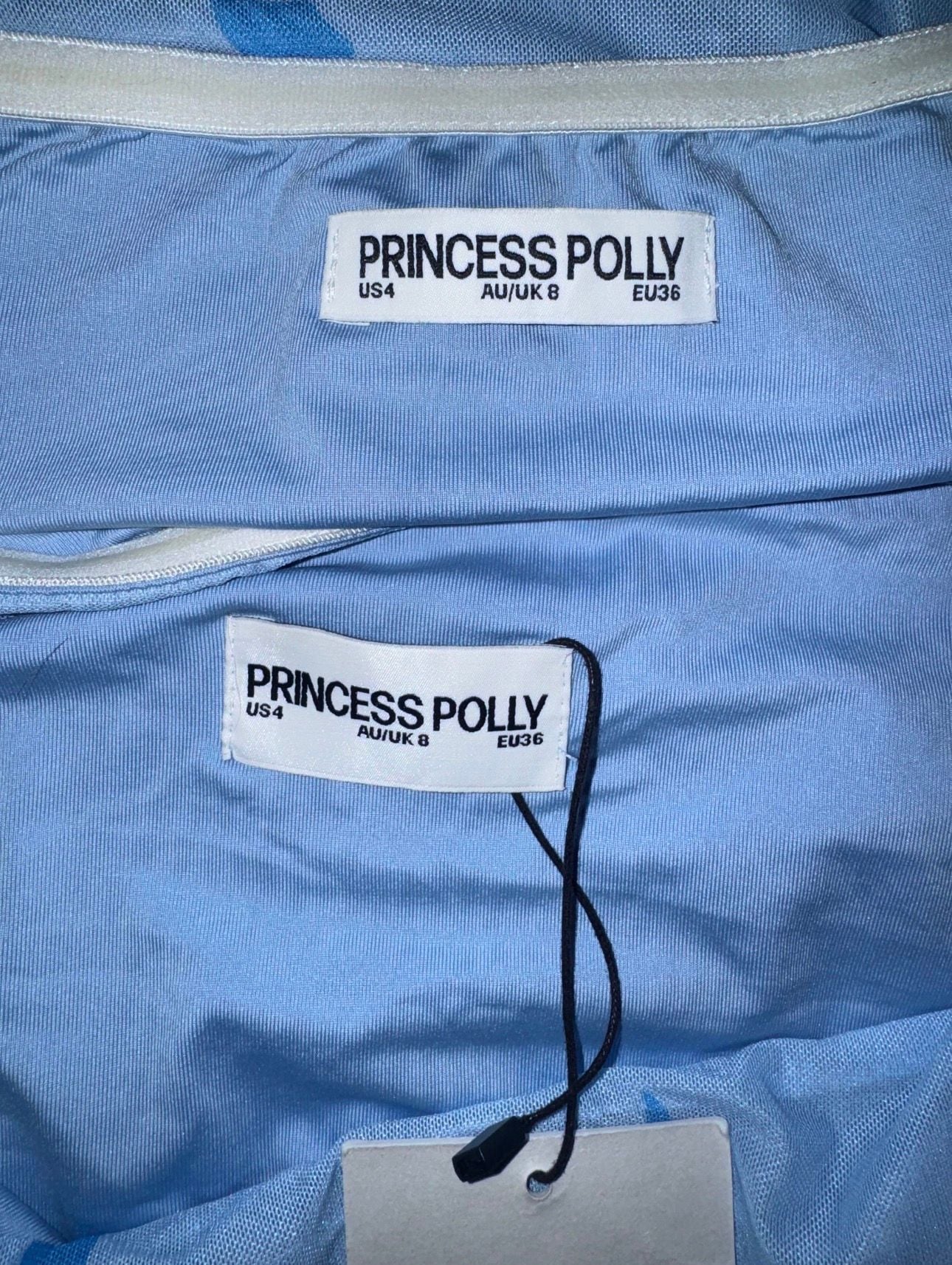 Princess Polly Corella Set Size US 4 Blue Floral Bandeau Mini Skirt Set 2