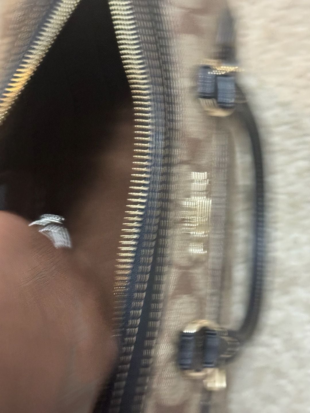Coach Signature Canvas Rowan Satchel Tote Bag Brown Black 8