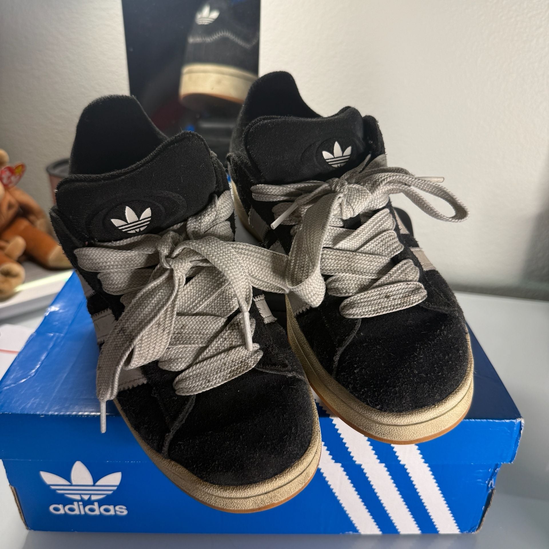 Adidas Campus 00s Size 7 Core Black Sneakers (Box not included) 7