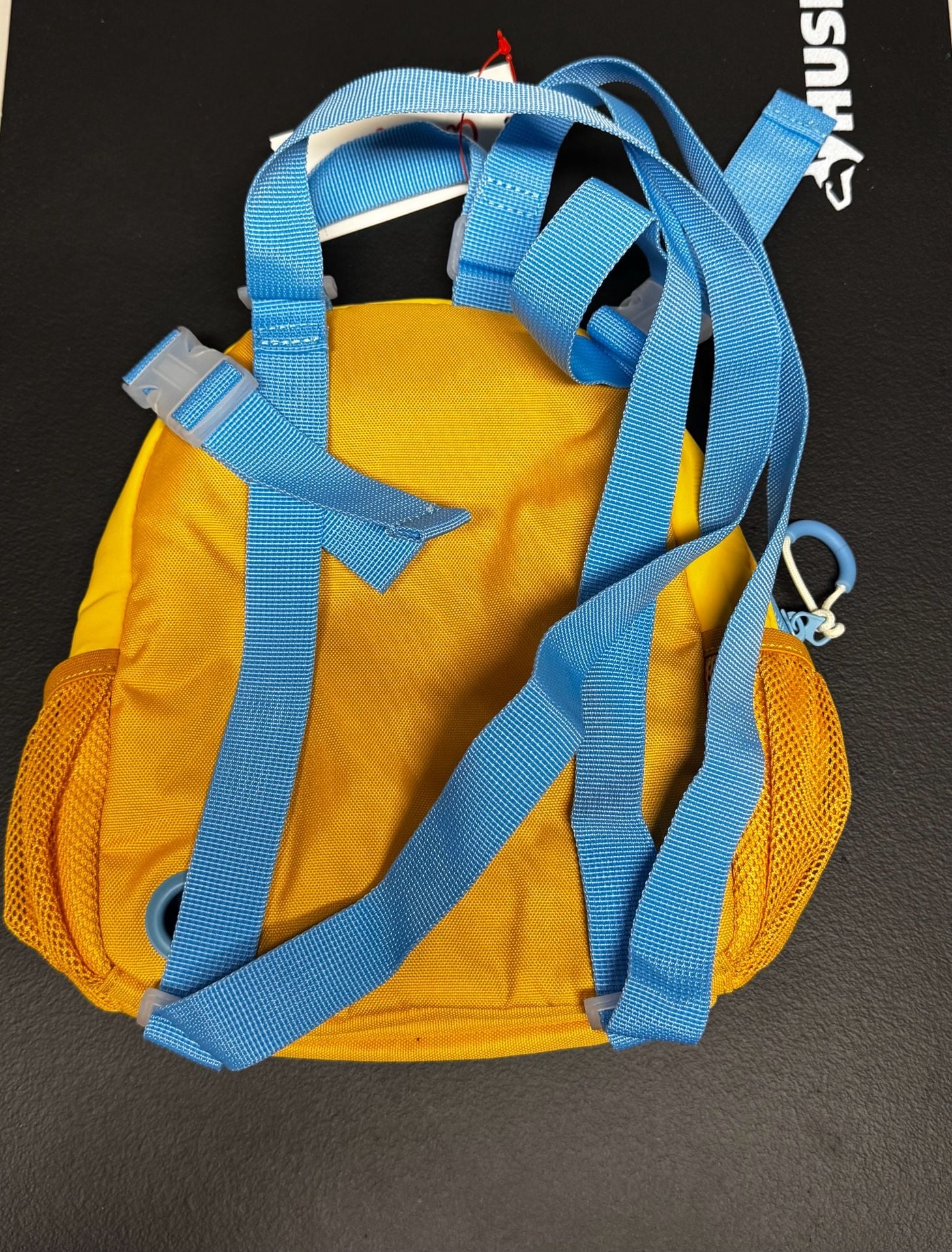 Cat & Jack Mini Smiley Quilted Backpack Yellow 4