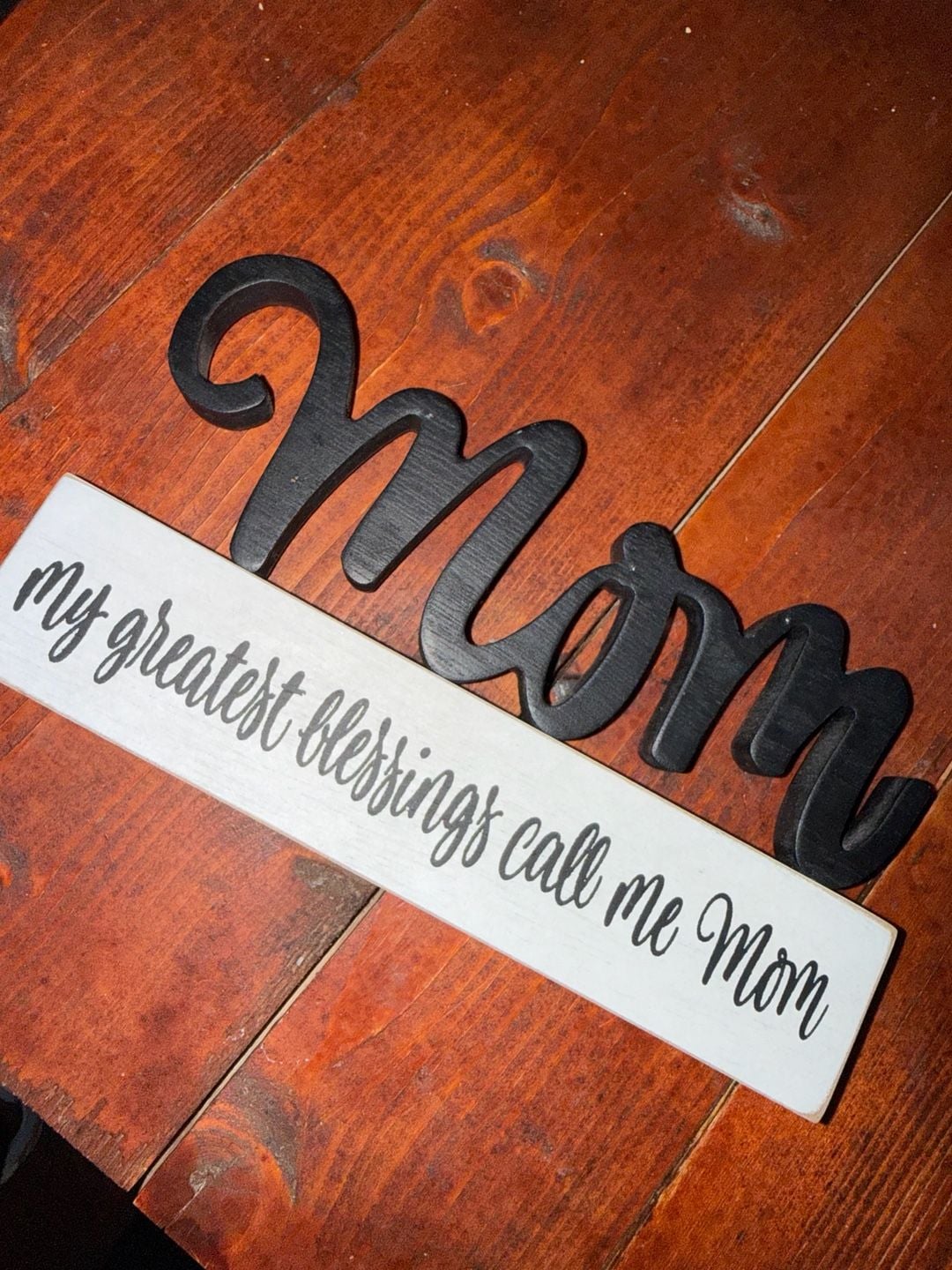 My Greatest Blessings Call Me Mom Wood Sign Decor 1