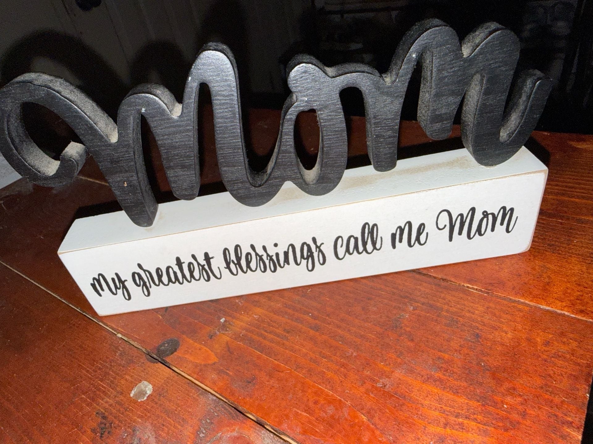 My Greatest Blessings Call Me Mom Wood Sign Decor 2