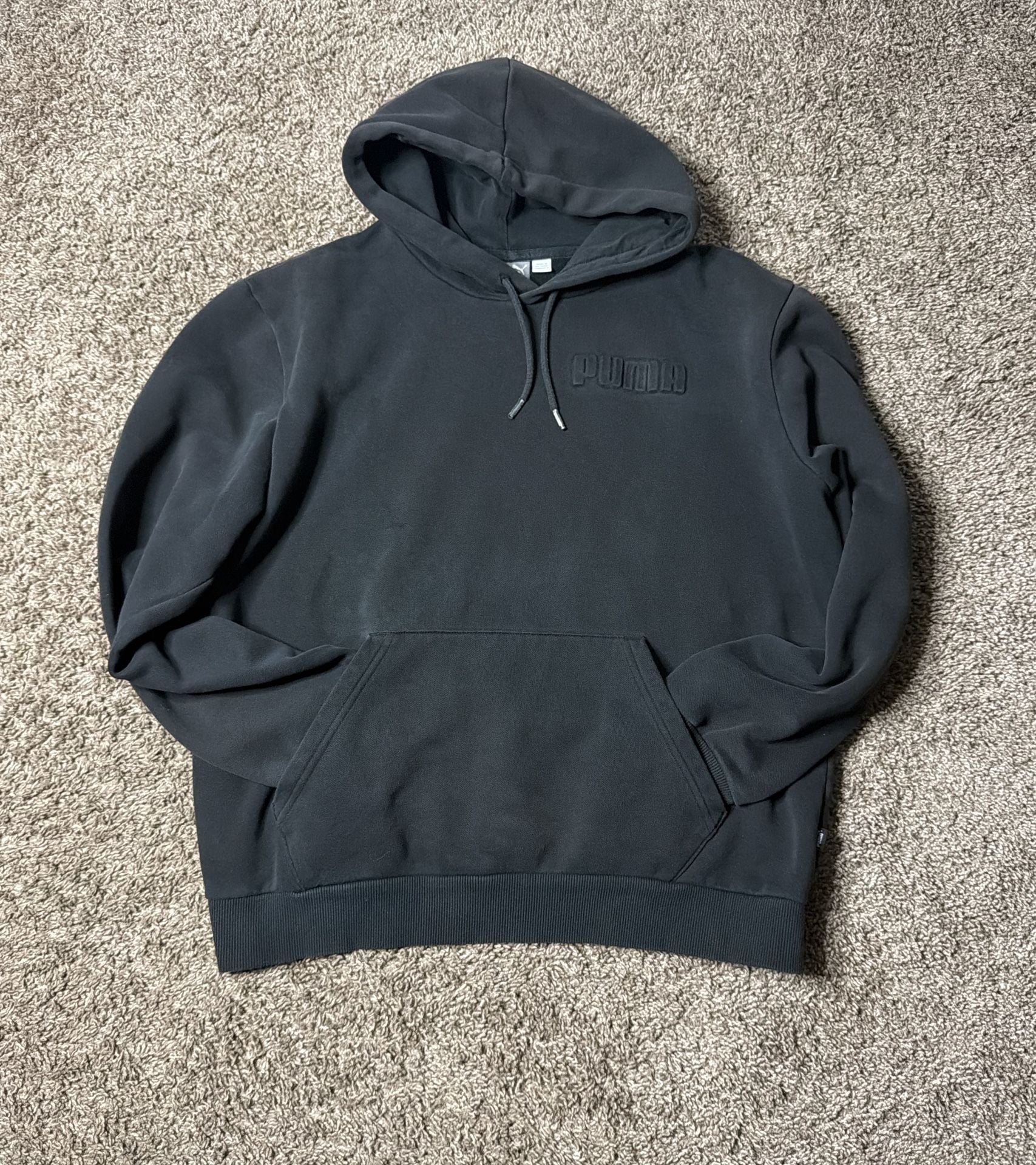 Puma Hoodie Size M Black Pullover Sweatshirt 2