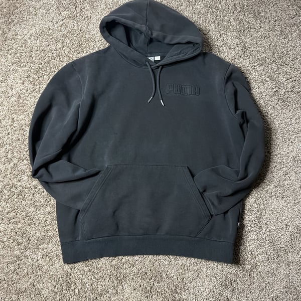 Puma Hoodie Size M Black Pullover Sweatshirt