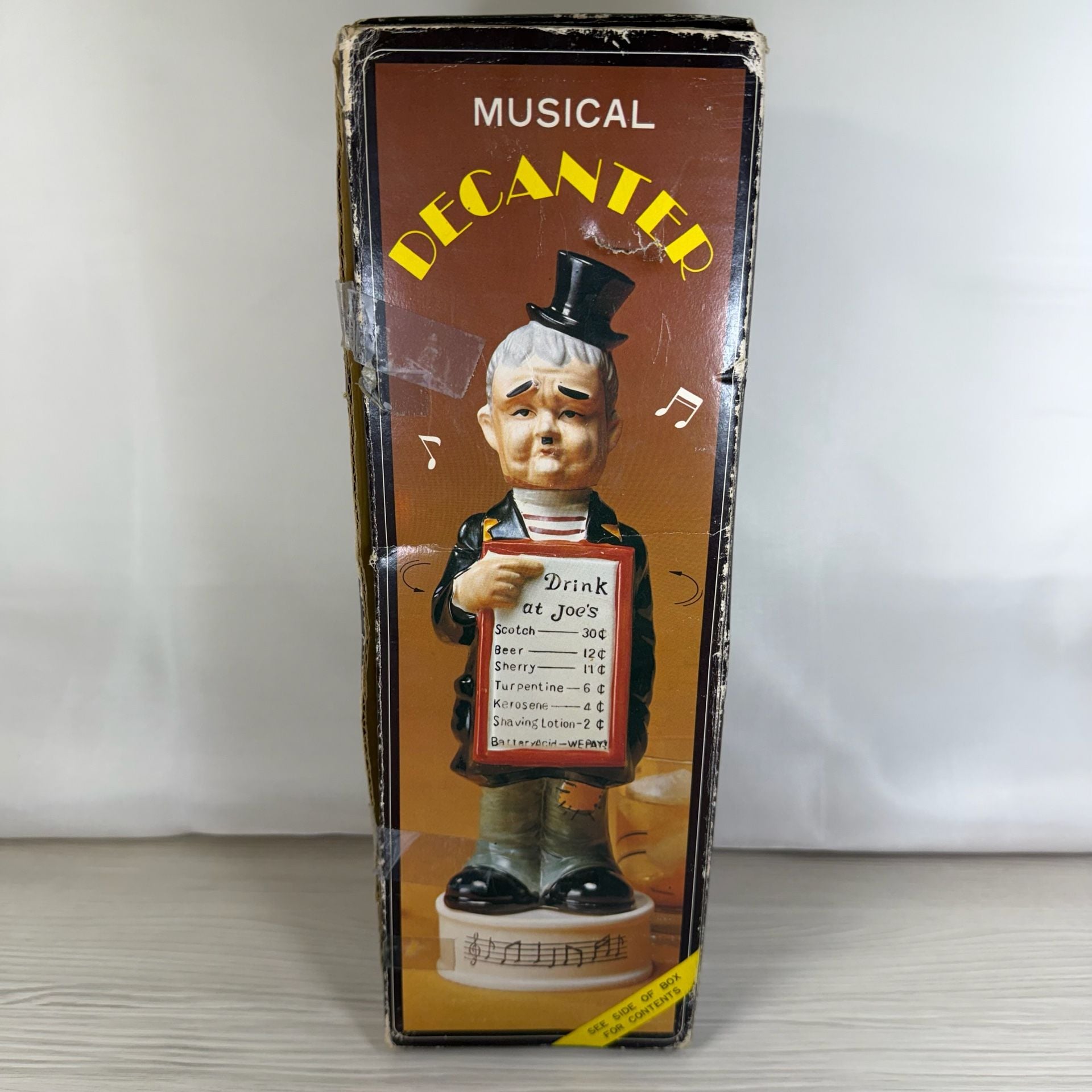 Vintage Mac Boozer Musical Decanter Ceramic Scotsman Figurine with Box 10