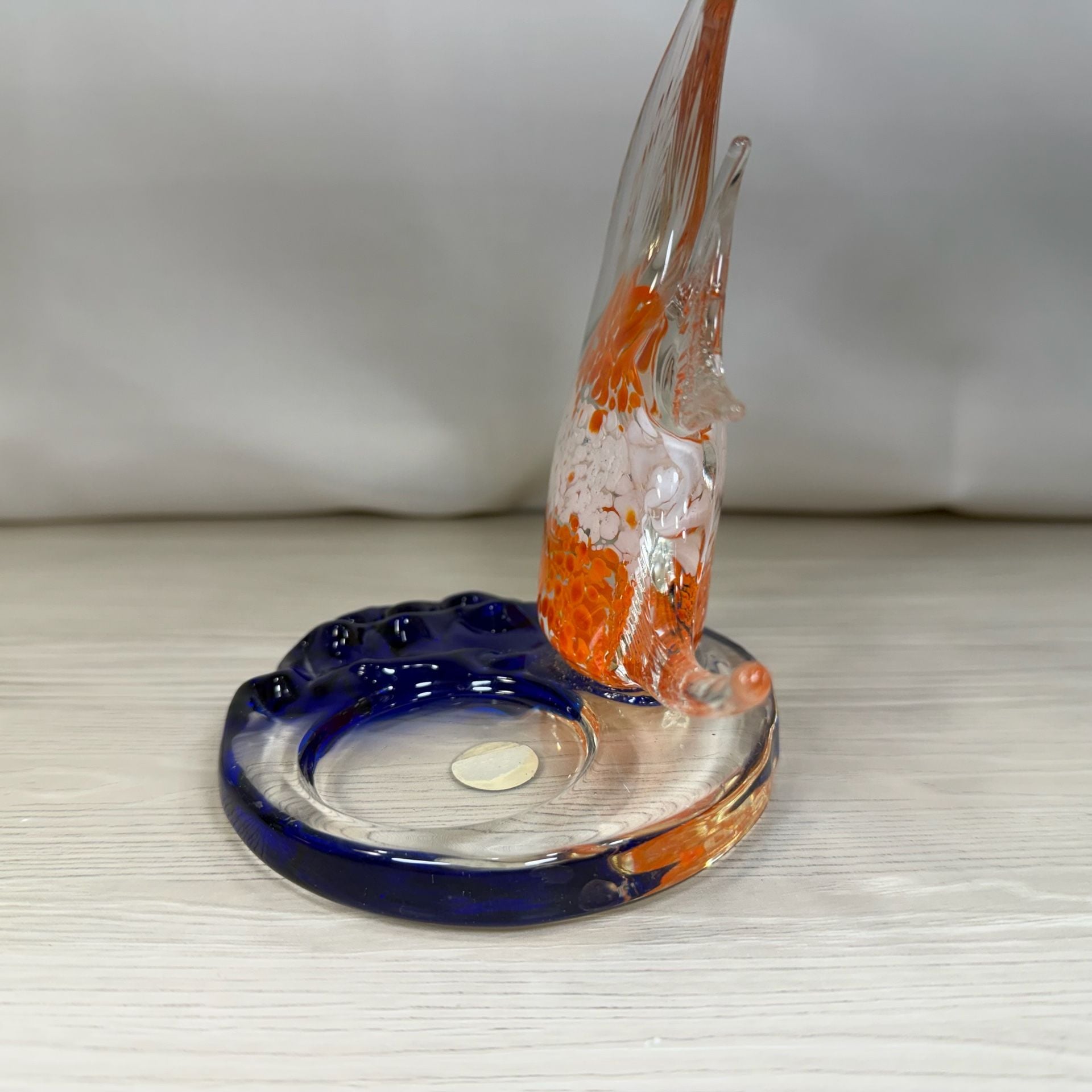 2 PartyLite Tea Light Holders Colorful Glass fish EUC 5