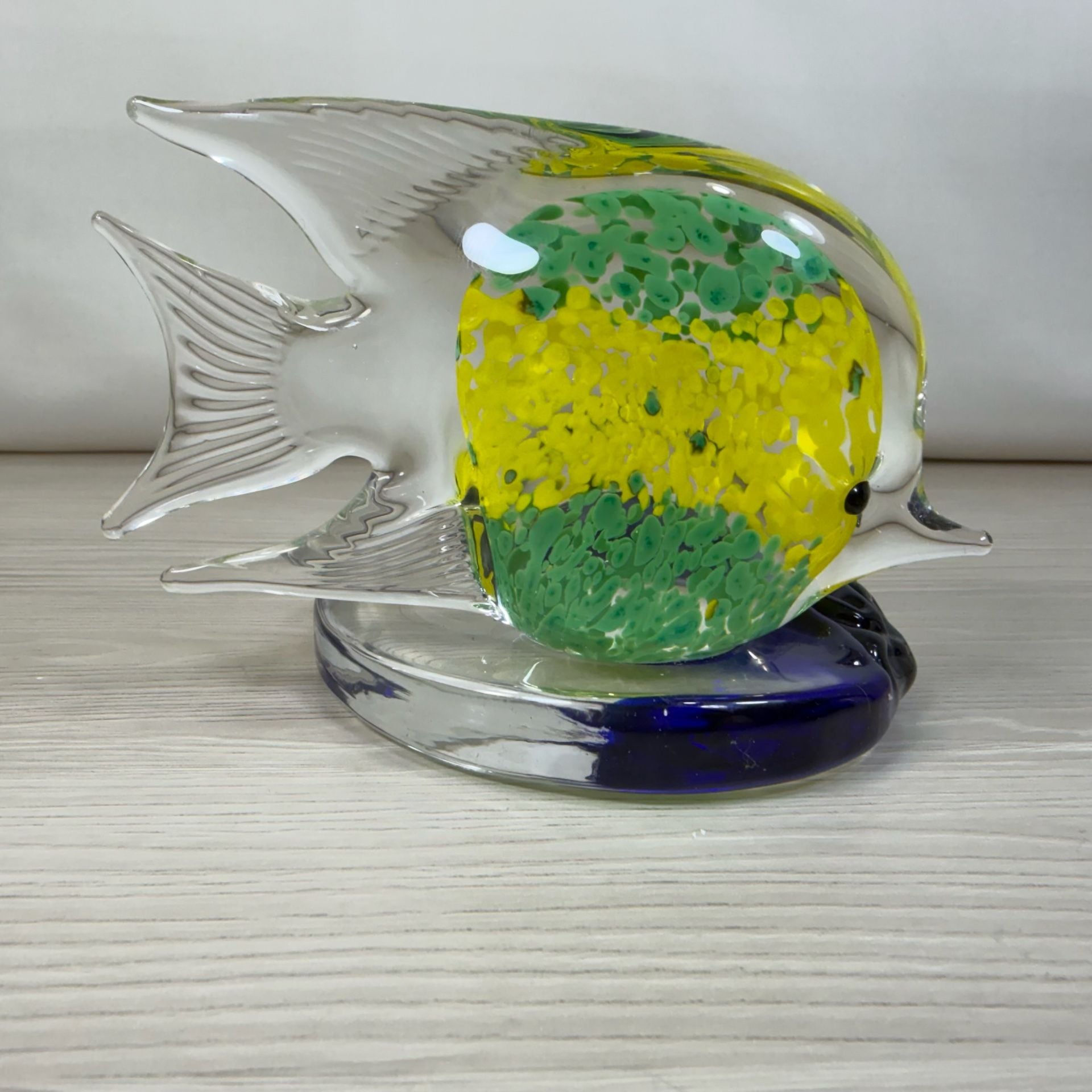 2 PartyLite Tea Light Holders Colorful Glass fish EUC 7