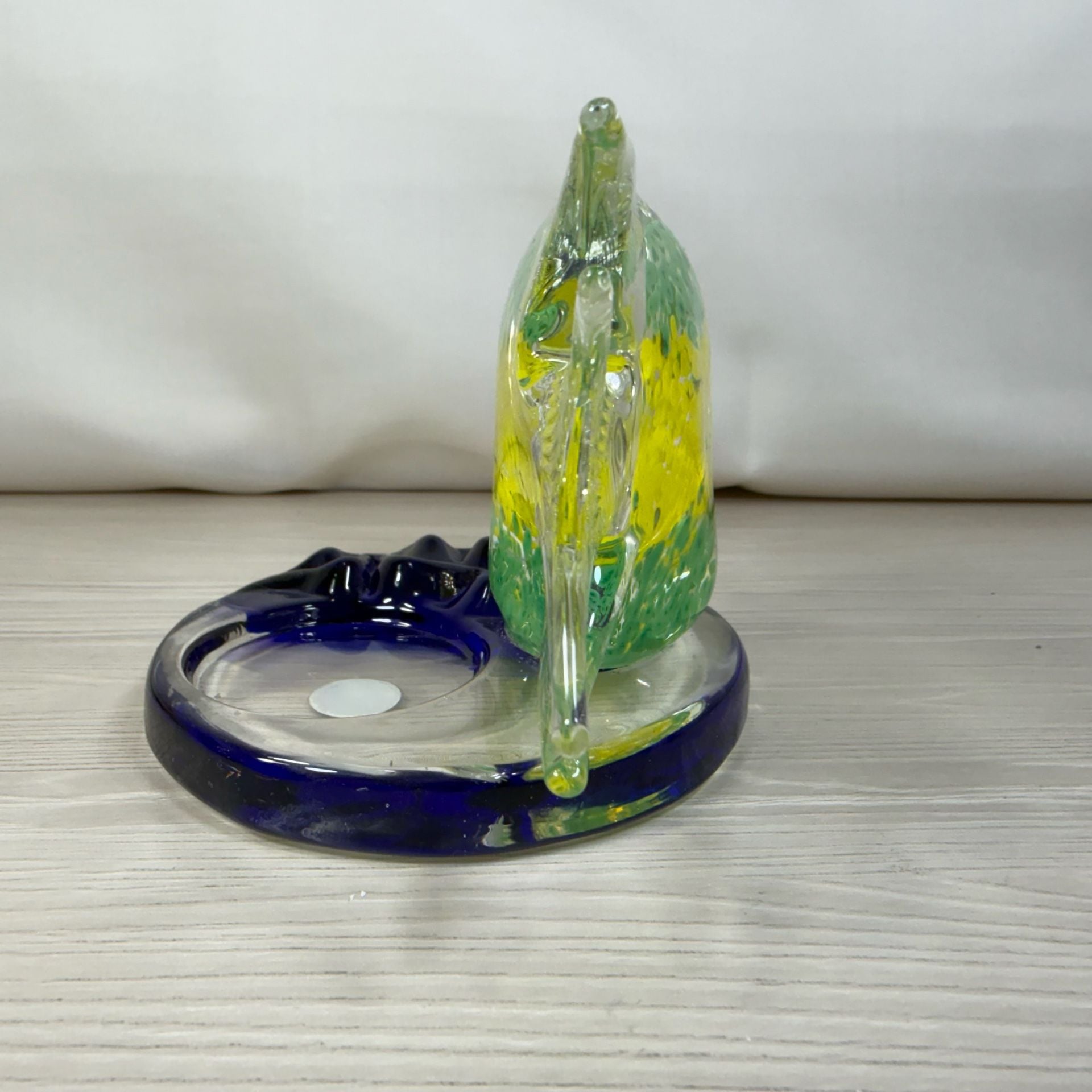 2 PartyLite Tea Light Holders Colorful Glass fish EUC 10
