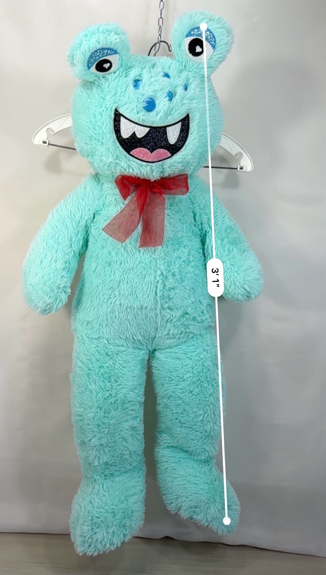Hug Fun Teal Monster Plush Stuffed Animal Toy 36 Inch 10