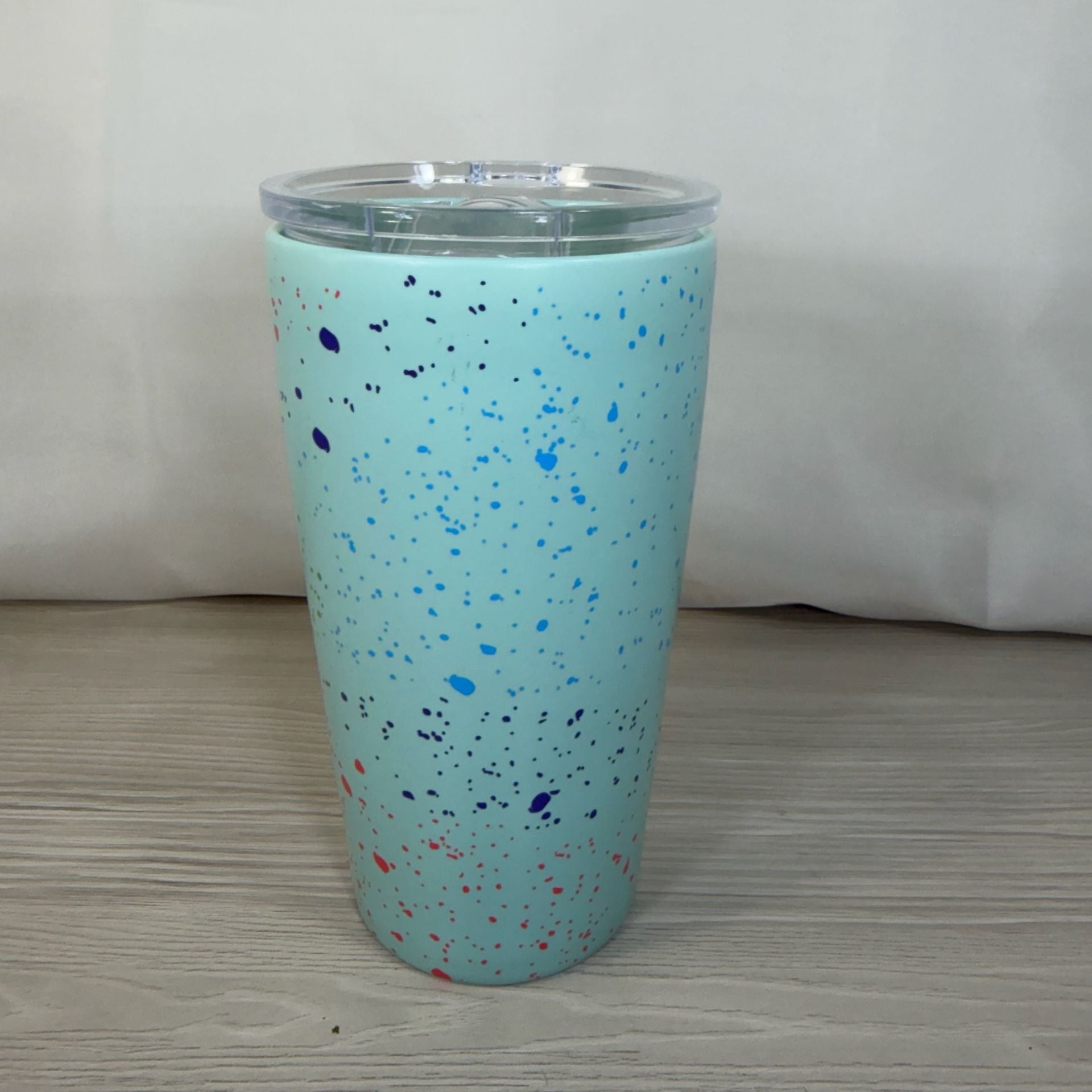 Starbucks Mint Green Speckled 12oz Ceramic Travel Mug Tumbler 4