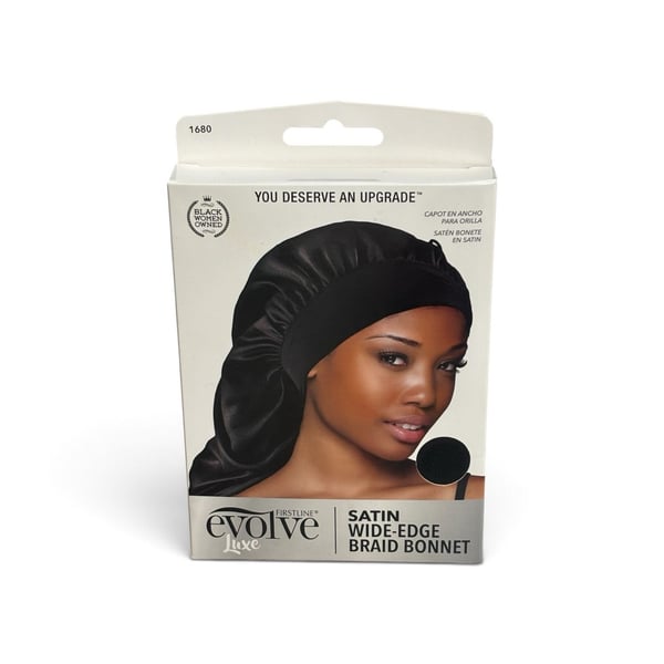Evolve Luxe Satin Wide-Edge Braid Bonnet