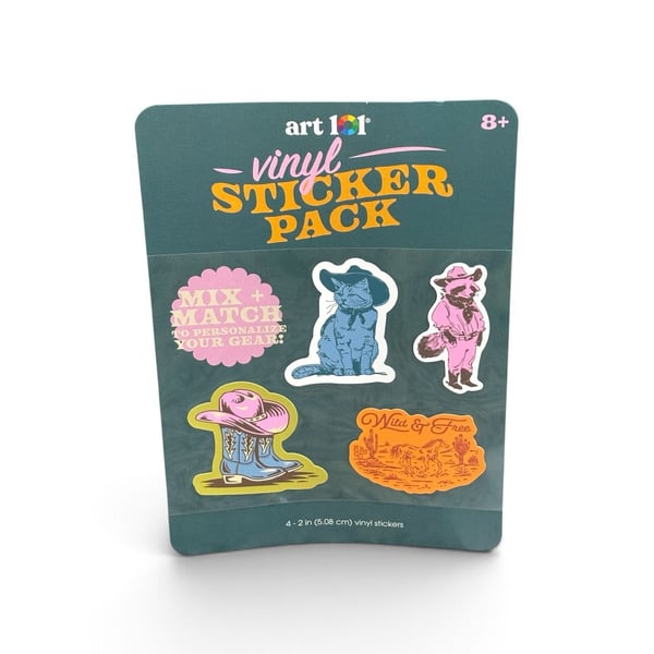 Art 101 Vinyl Sticker Pack Western Theme