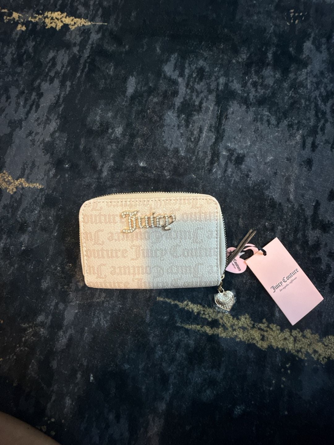 Juicy Couture Small Zip Around Wallet Sandstone 2