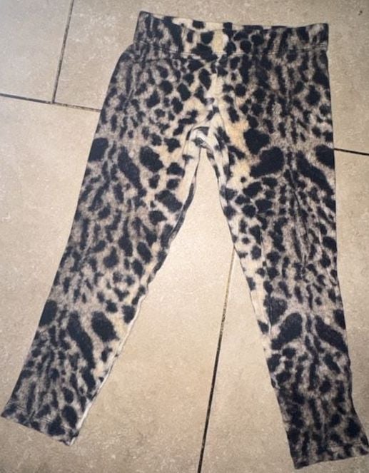 Bellerose Leopard Print Turtleneck and Leggings Set Size 6 3