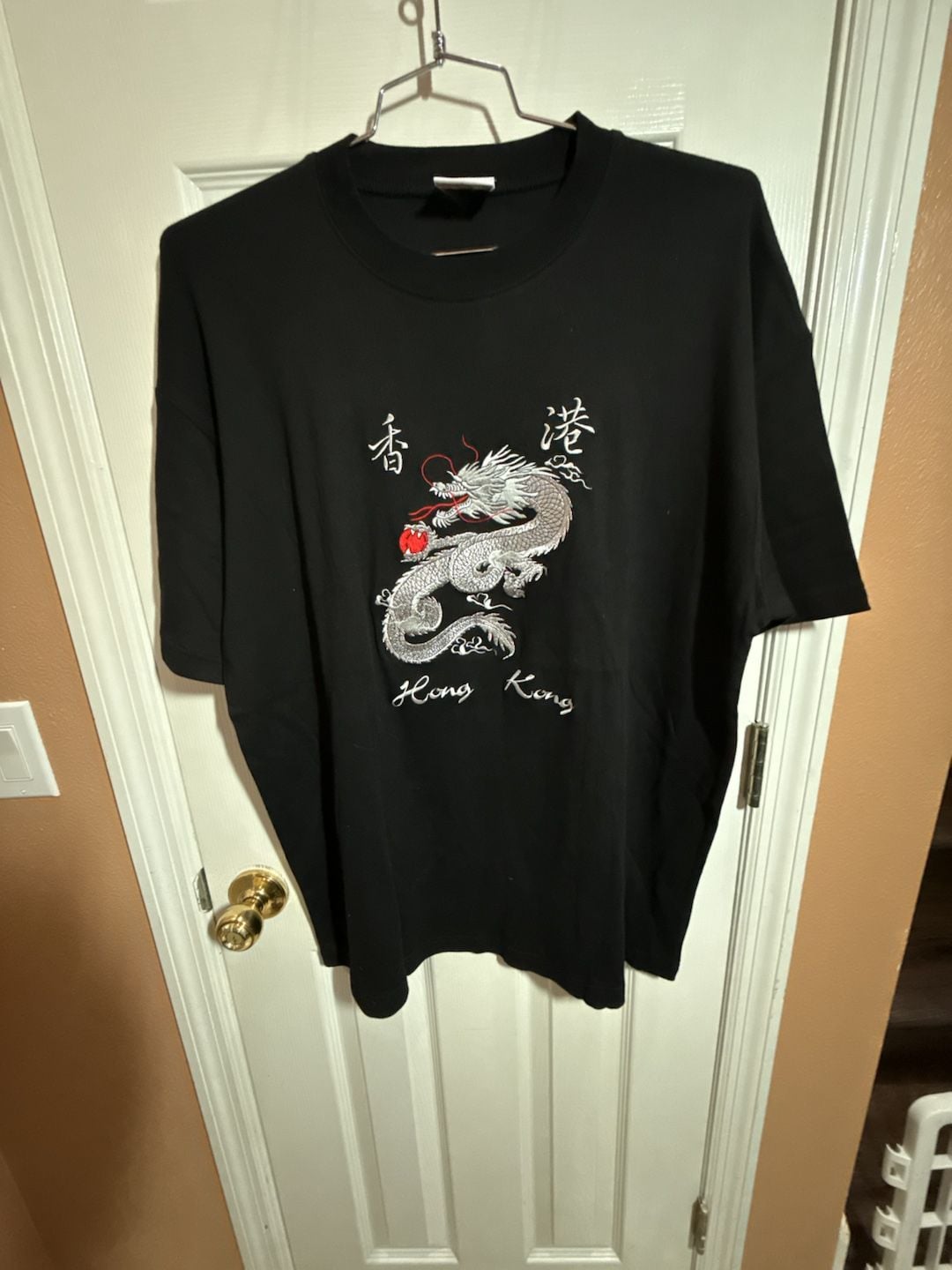 Lai See Shirts Dragon Hong Kong Size Extra Large Black T-Shirt 2