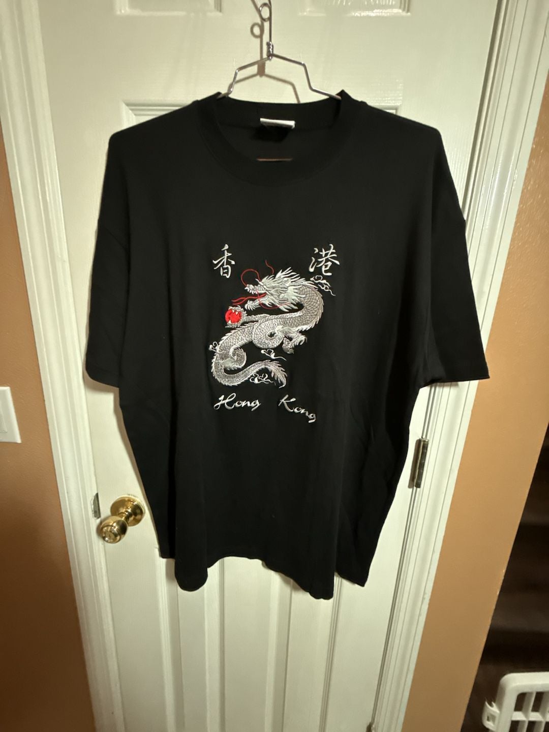 Lai See Shirts Dragon Hong Kong Size Extra Large Black T-Shirt 4