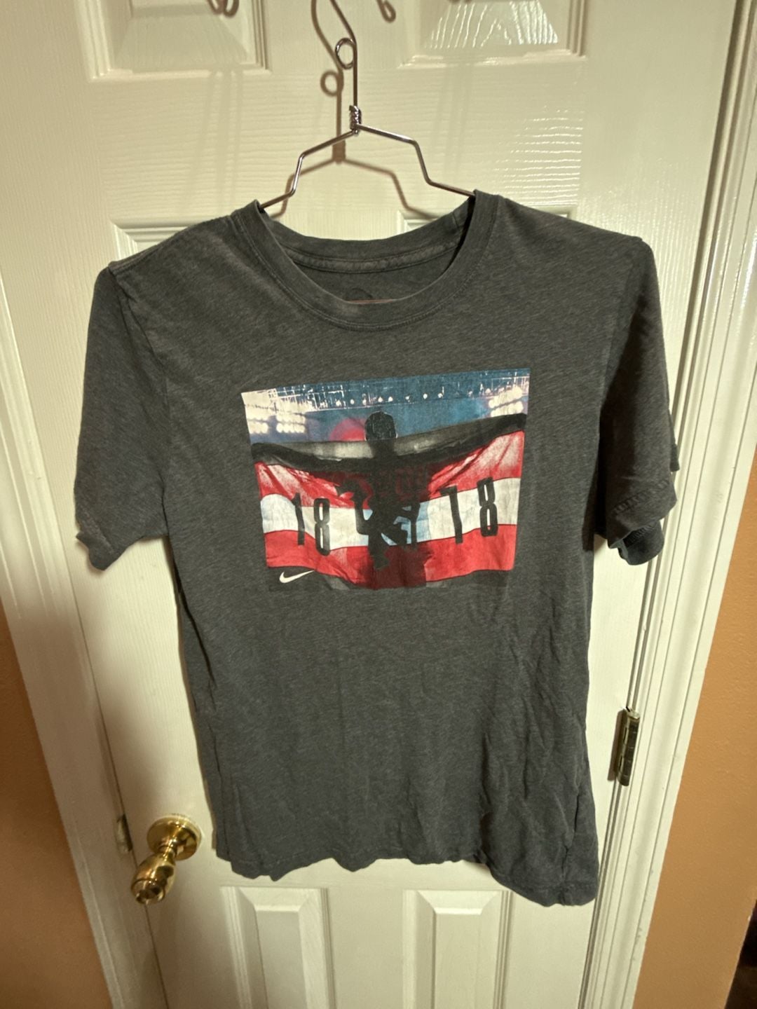 Nike Manchester United T-Shirt Size L Gray Graphic 2