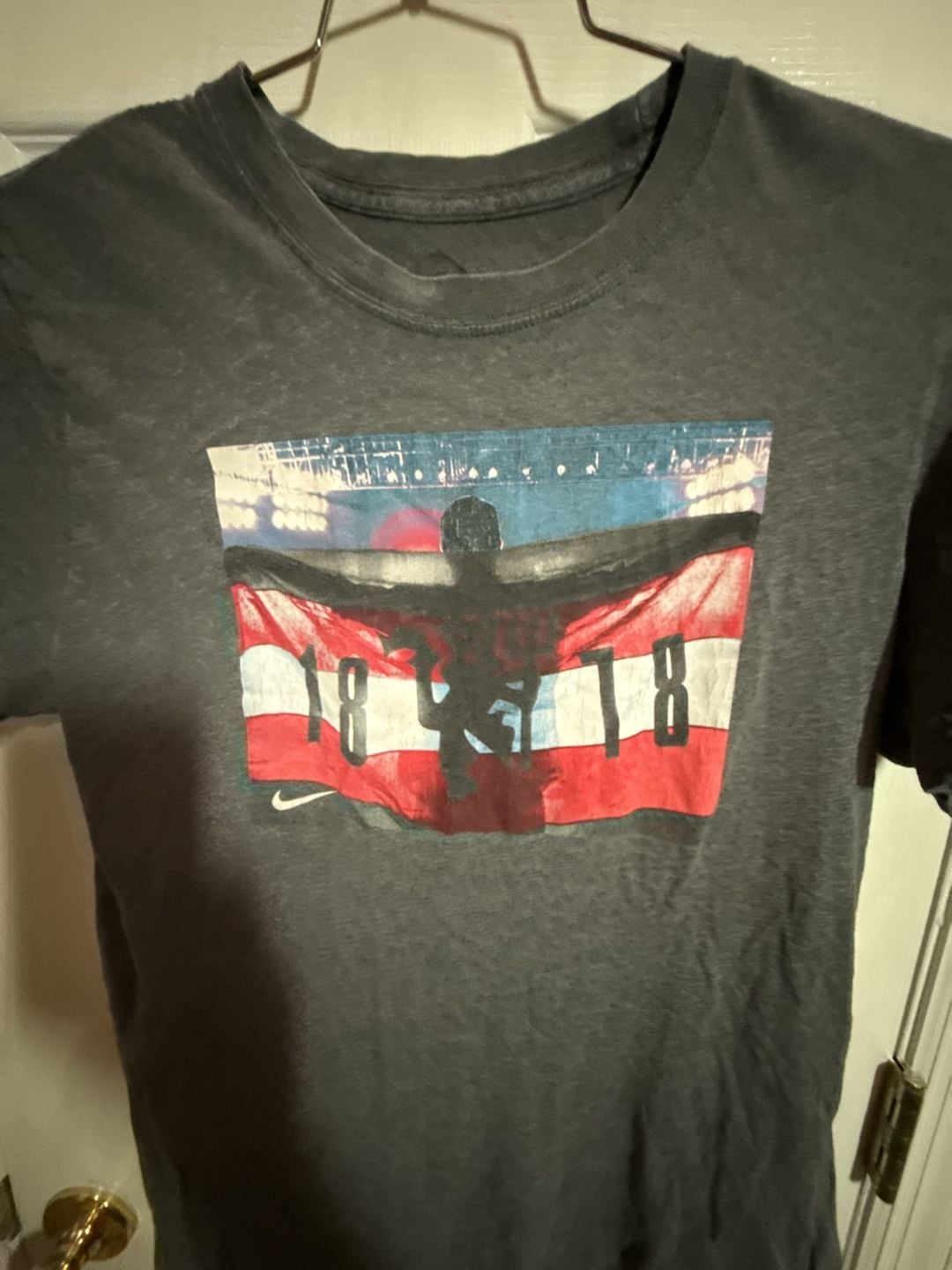 Nike Manchester United T-Shirt Size L Gray Graphic 3