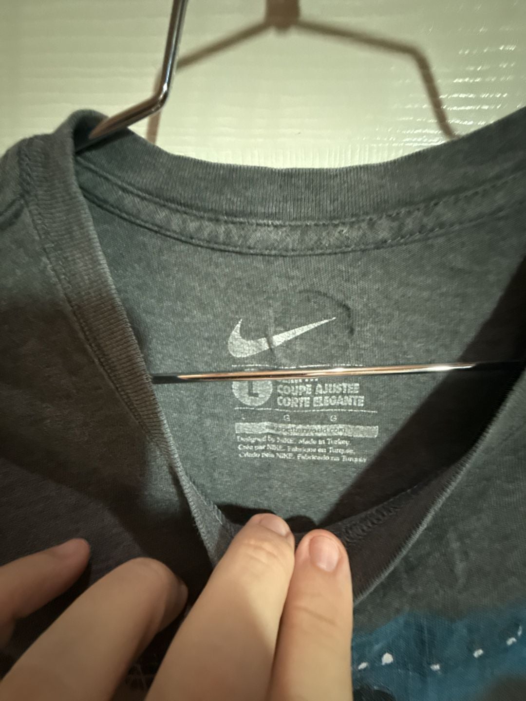 Nike Manchester United T-Shirt Size L Gray Graphic 4